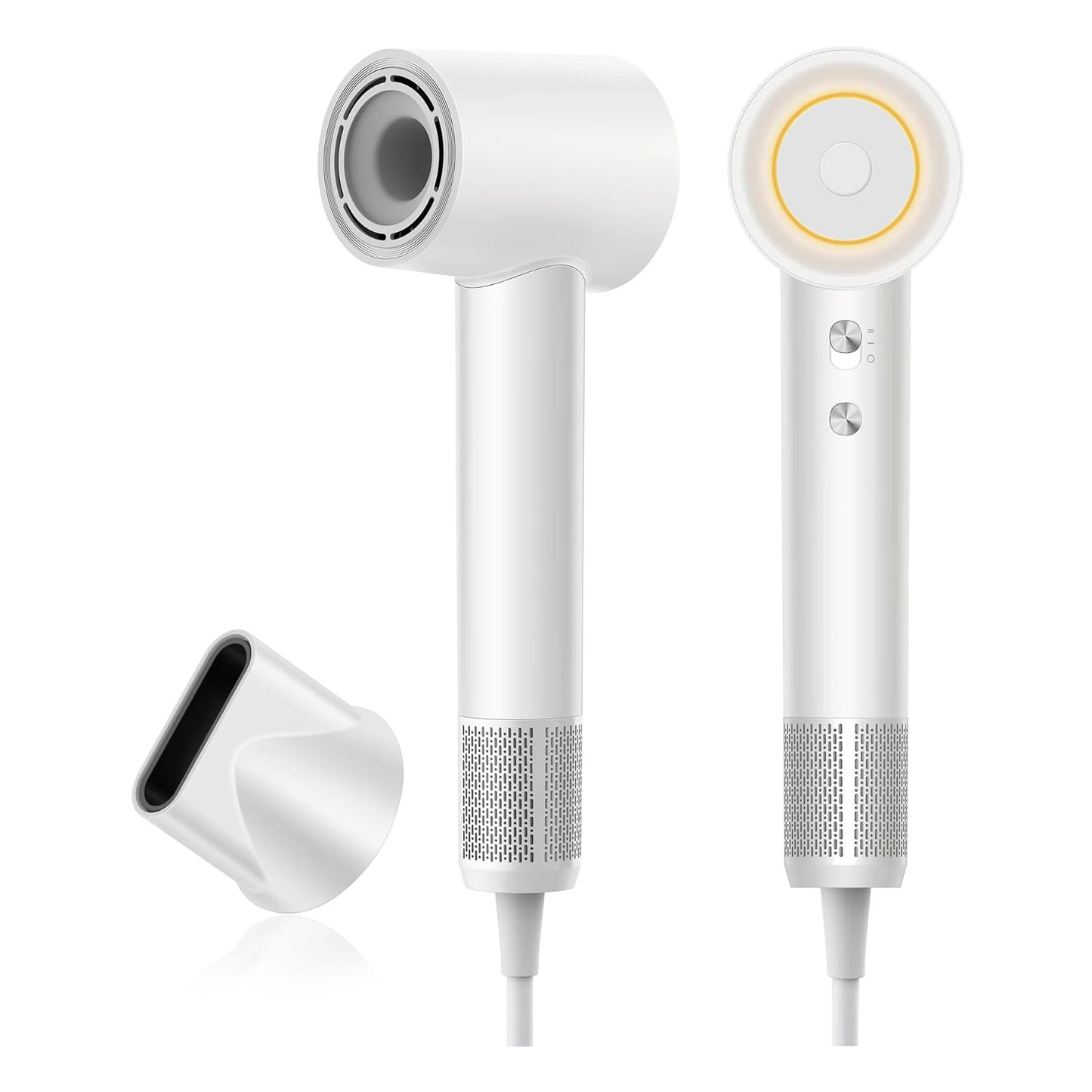 High Speed Hair Dryer ABIR SU9,360° Rotating Magnetic Nozzle,200mil Negative Ions,Low Noise,Blow Dryer 1600W Quick dry for Home.