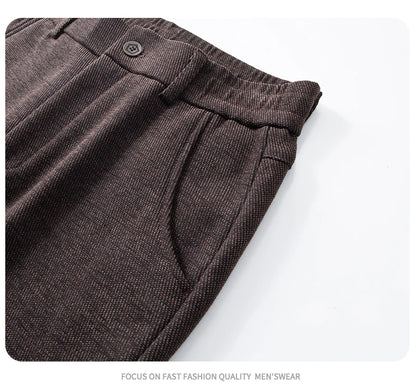 Men's Winter Velvet Casual Pants Thickened Warm Slim Fit Comfortable Solid Color Trousers Korean Fleece  Fashion Outdoor Jogging