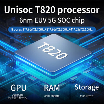 ANBERNIC RGCube Handheld Game Console Android 13 Game Player 3.95" IPS Screen Unisoc T820 RGB Lighting RG Cube dual high-Speaker.