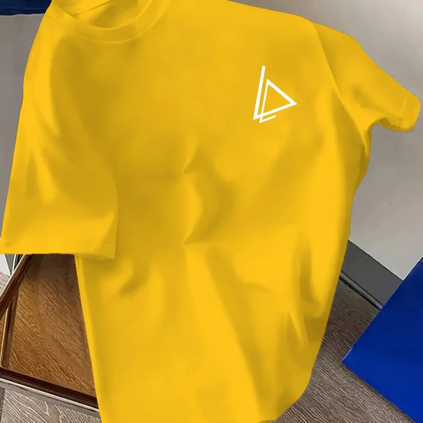 Summer men's clothing, 100% pure cotton, fashionable, casual and sporty T-shirt, mature men, loose short-sleeved on the street.