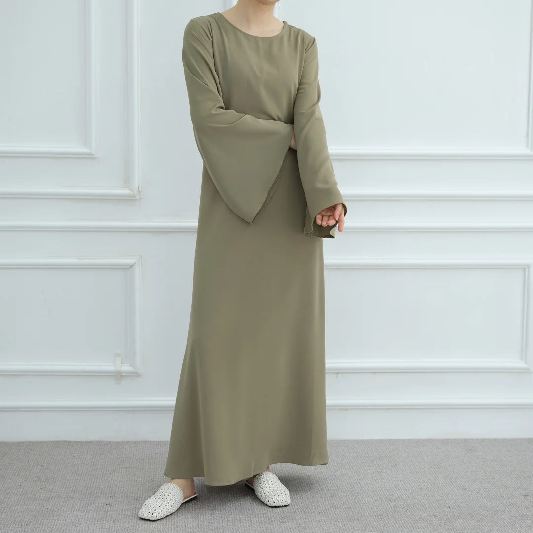 Bandage Plain Abaya Dubai For Women Kaftan Muslim Modest Long Dresses Islam Caftan Marocain Kebaya Robe Femme Musulmane Vestidos.