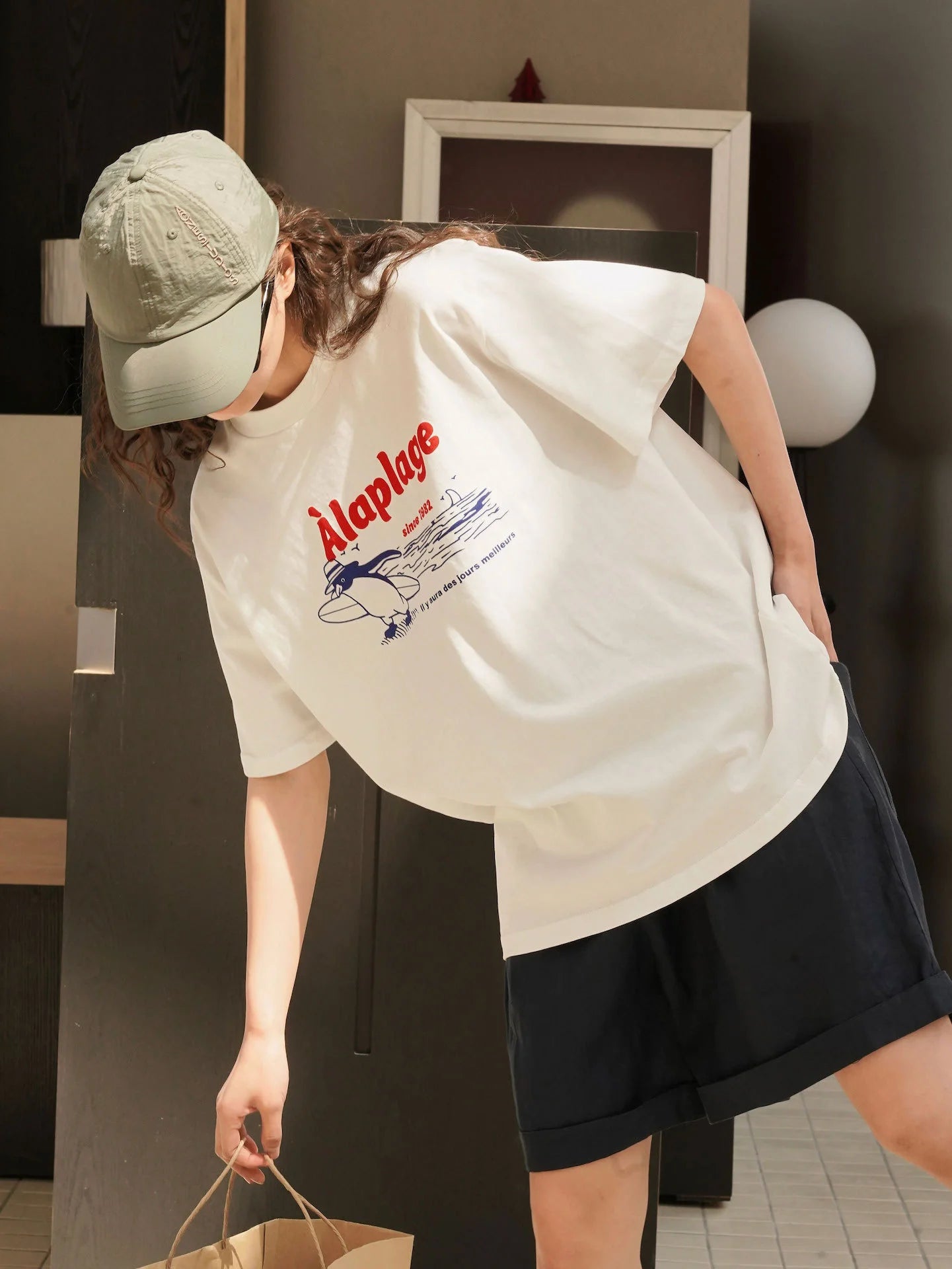 Summer Korea Style Lazy Linen Curled Bermuda Shorts Wide Leg Loose Slim Casual Hot Pants For Women