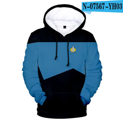 Hot Movie Hoodies Sweatshirts Fashion Long Sleeve Clothes Star trek cosplay hoodies Plus Size Men/Women streetwear Mens clothing.