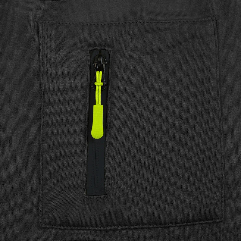 Pullover Hoodie Set Reißverschluss Multi-Pocket Pullover Herren Sport Casual Top Zweiteiliges Set