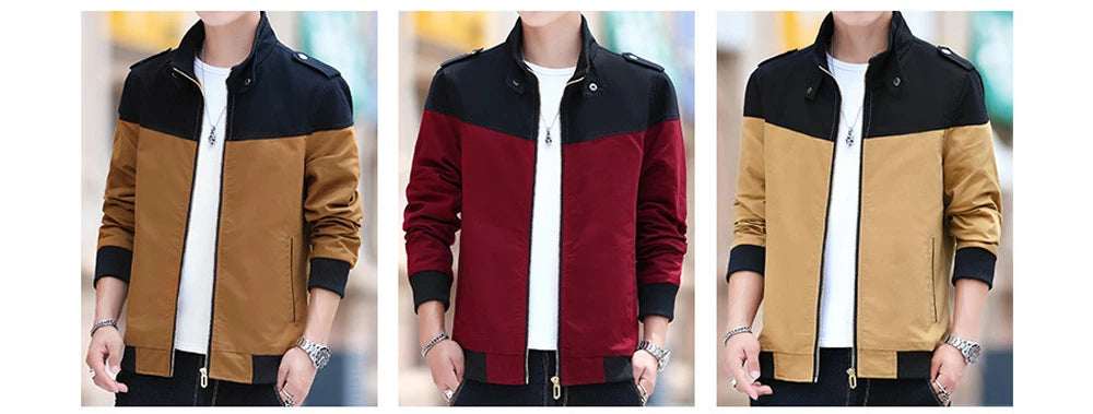 DIMUSI Winter Men's Bomber Jacket Casual Mens Outwear Fleece Warm Coats Fashion Stand Collar Uniform Jackets Mens Brand Clothing.