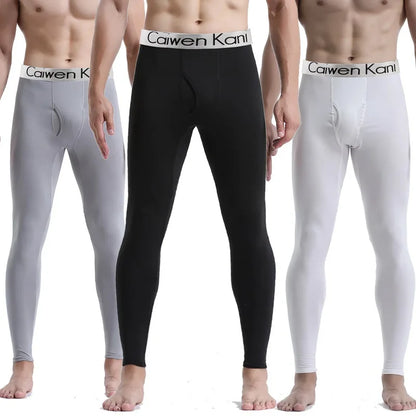 Men Thermal Underwear Skin-Friendly Render Pant Winter Warm Long Johns Men'S Soft Elastic Large Size Leggings Comfortable Tights.