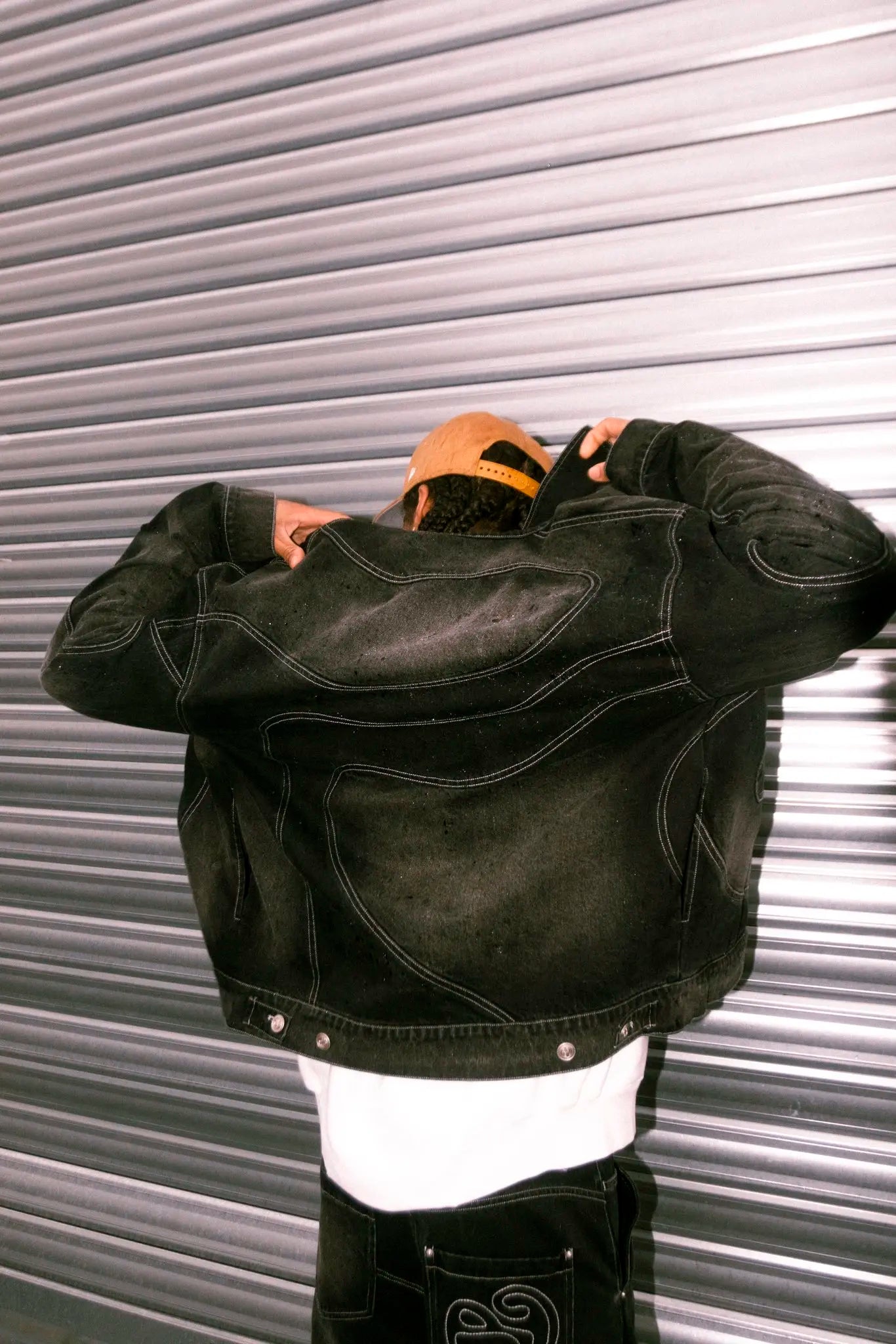 Retro Gothic Tracksuit Men New Y2k Jeans Men Clothes Oversized Striped Pattern Jacket Sweatpants Two Piece Set Clothes for Men.