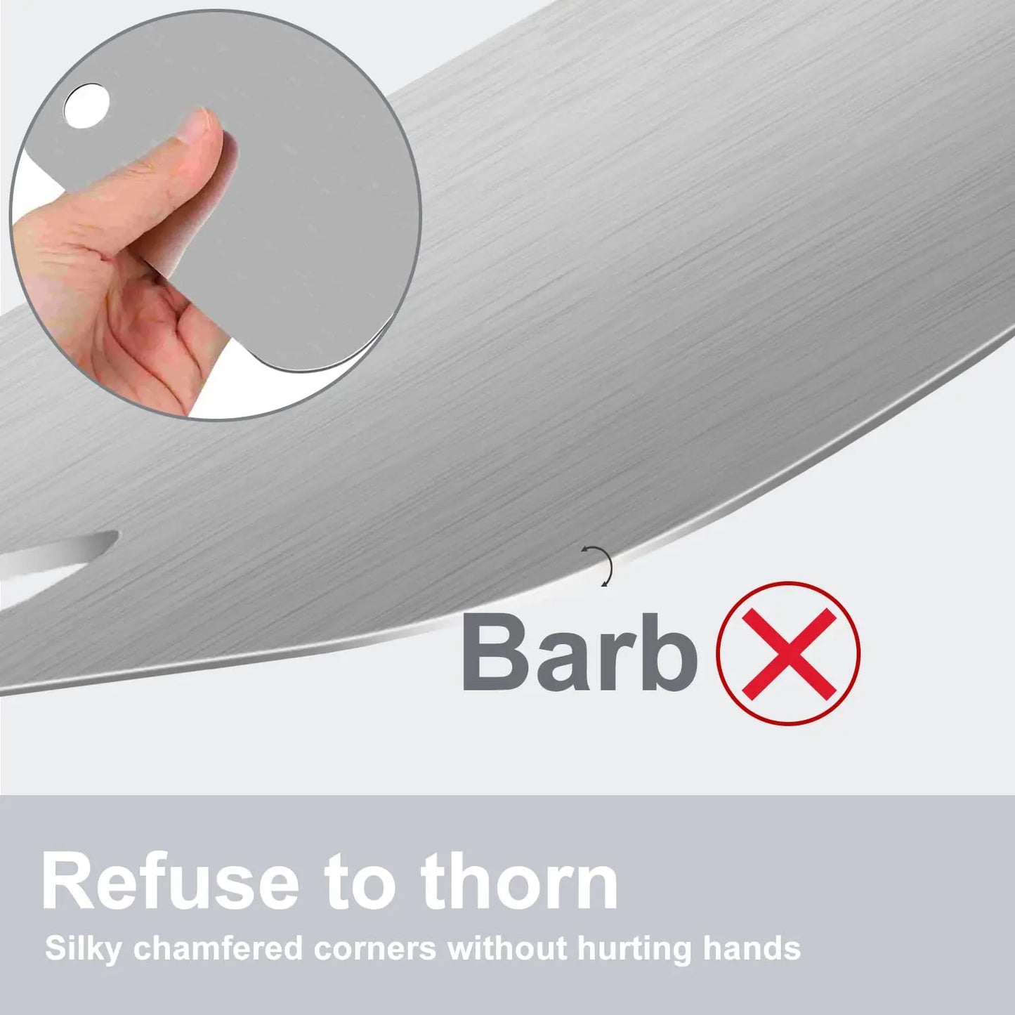 Titanium Cutting Boards for Kitchen Stainless Board 304 Steel Thickened Double Sided Food Grade Portable Fruit Meat Chopping