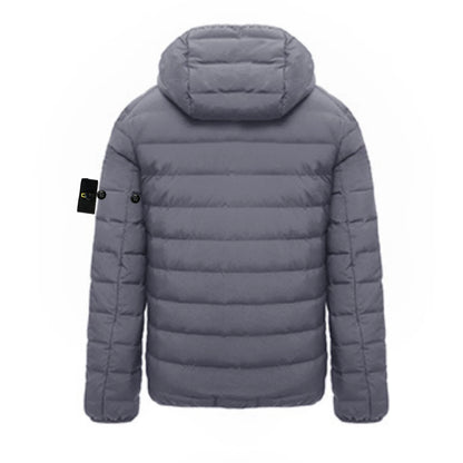 Compass Top Patch Italian Luxury Style  3 labels Men's 90% Duck Down Jacket Ultra Lightweight Hooded jackets Men Outerwear Coat.