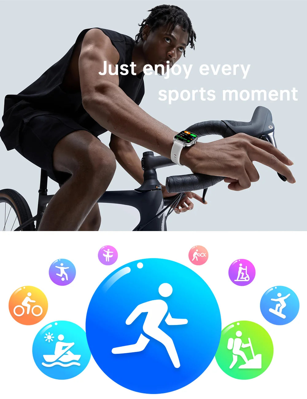 2025 2.01'' Smart Watch Bluetooth Call Play Music Smartwatch Fitness Clock Sport Waterproof Watches for Men Women iPhone Android.