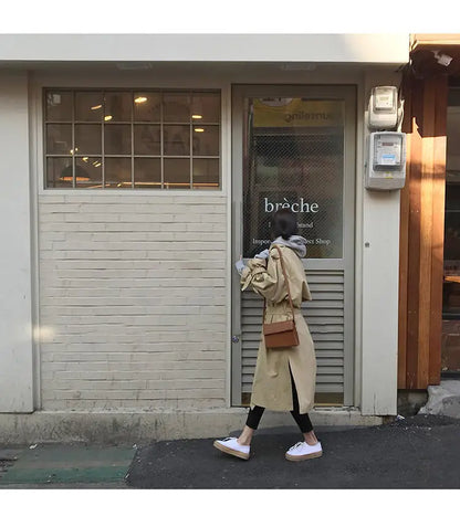 Graben Frauen Freund Herbst Koreanische Feste Weibliche Lange Stil Student Ins Alle-spiel Heißer Verkauf Neue Ankunft Harajuku Unisex outwear.