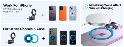 Joyroom Magnetic Car Phone Holder Universal Strong Car Air Vent Phone Mount Compatible with iPhone Samsung LG Google Pixel, etc.