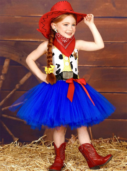 Woody Jessie Toy Story Cowboy Performance Kostüm Sets Mädchen Cartoon Tutu Kleid Kinder Disney Cosplay Karneval Party Kleidung