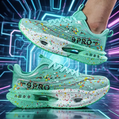 New Soft Sole Cushioning Men's Running Shoes for Women High-quality Road Jogging Shoes Light Comfy Sneakers Reflective Night Run