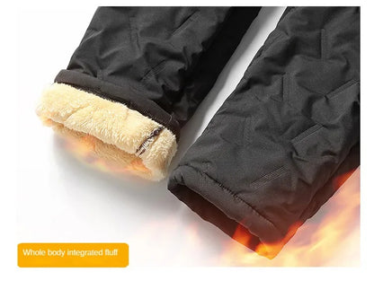 Winter Sweatwear Men Plush Thick Fleece Sweatpant Lambswool Thermal Trousers Casual Pants Windproof Warm Cotton Pants 8828.