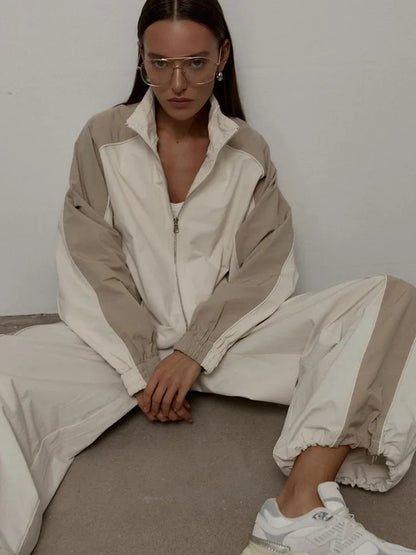 Two Piece Sets Pant Set Women Tracksuit Jogger Y2k Sweatshirts Autumn Winter Sports Elastic Waist Streetwear Pants Matching Sets.