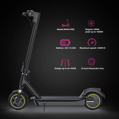 JUICEASE Adult Electric Scooter 31/35km/h 500W/1000W 35KM/50KM Long Range 8.5/10Inch Tyre 10.5/14.5Ah Large Battery Kick Scooter.