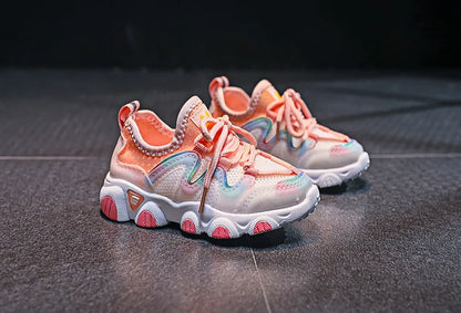 Children's Sports Shoes for Toddlers Boys Girls Little Kids Running Sneakers Air Mesh Breathable Soft Fashion Classic Casual New.