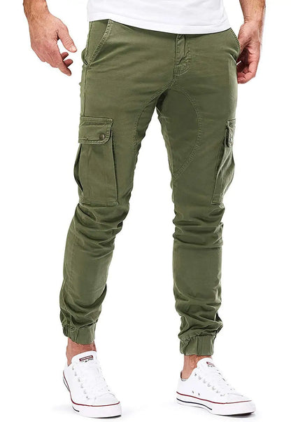 2025 new men's workwear pants, European and American men's loose straight casual pants, men's workwear pocket pants S-XXXL