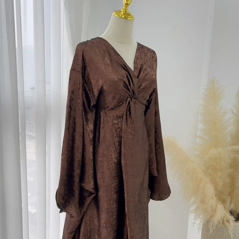 Eid Saudi Arabia Muslim Modest Dress for Women Islam Dubai Abaya Luxury Holiday Party Jalabiya Kebaya 2024 Turkey Kaftan Gown