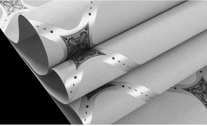 Hirschleder-Samttapete, nordische geometrische Muster, Linien, moderne, minimalistische, vertikale Streifen, Wohnzimmer-TV-Hintergrundtapete