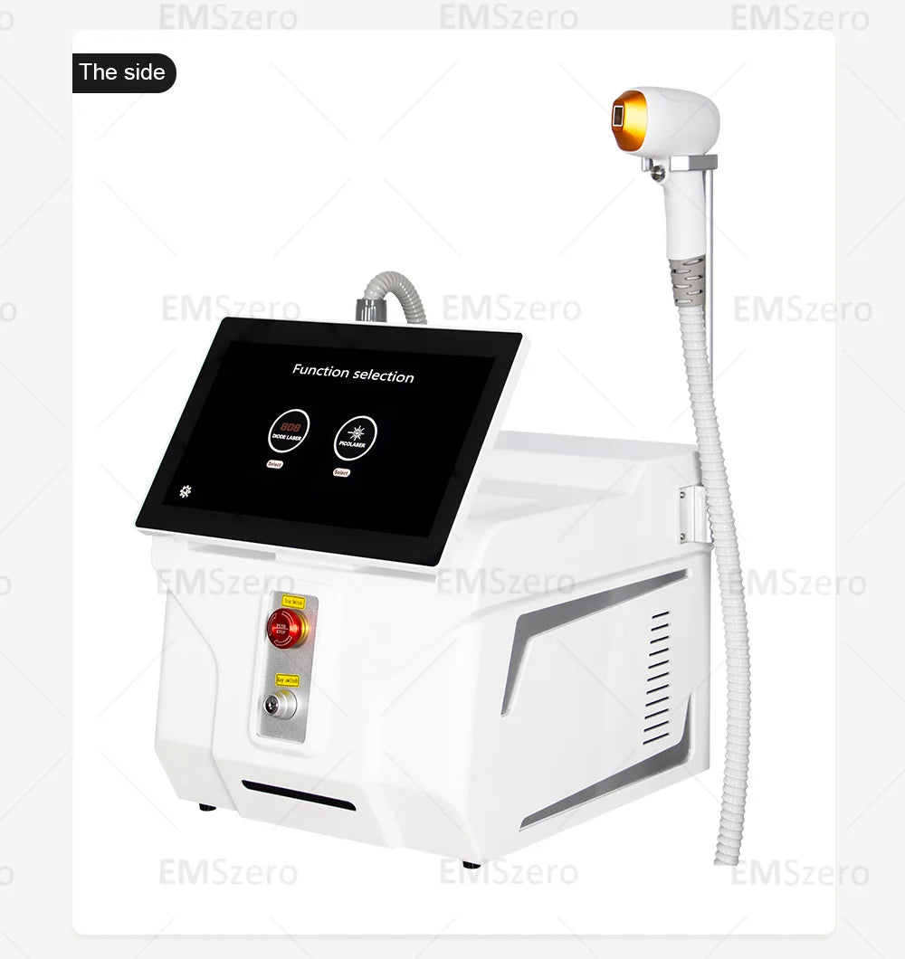 3000W Diode Laser Freezing Point Painless Hair Removal Picosecond Laser 532/1220/1064/755 Tattoo Removal Two In One Machine.