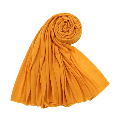 Hot Muslim Fashion Woman Soft Hijabs Scarf Shawl Plain Cotton Jersey Scarves Turban Women Long Shawls Head Wrap Headband Abaya