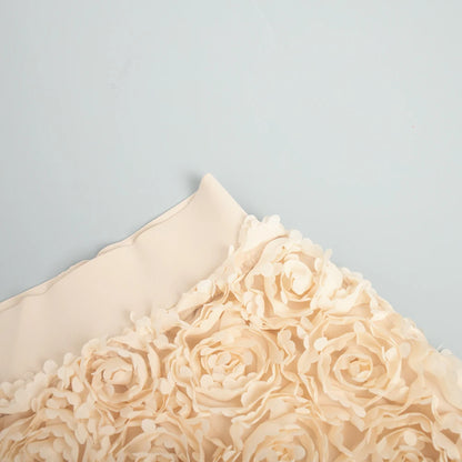 Bornladies Winter Red Fashion Long Petal Skirt Women's Design Inspired Evening Gown Elegant Lady Unique High Waisted Skirt