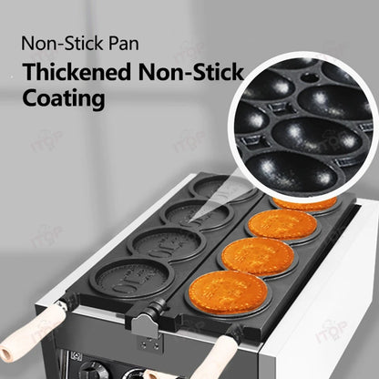 ITOP WG-1 Commerical Coin Waffle Maker Non Stick Pan Waffle Maker Snack Maker Bread Machine Round Waffle Maker Timer 110V 220V.