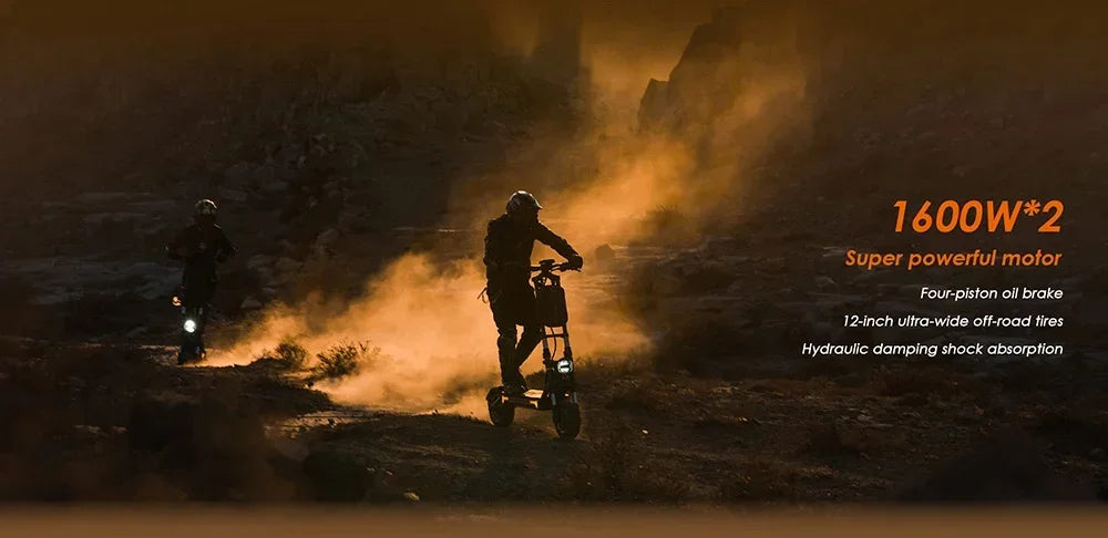 Original KuKirin G4 Max Off-Road Electric Scooter 2*1600W Motor 60V 35.2Ah 95km Max Range 86km/h Speed foldable Kick EScooter.