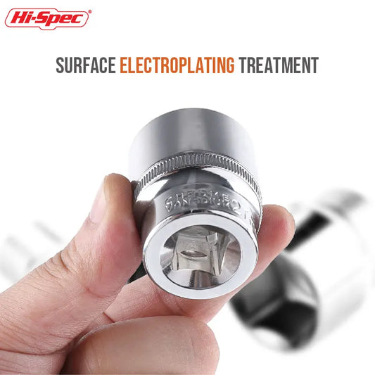 Hi-Spec 8–36 mm 1/2 Zoll Antrieb Deep Impact Steckschlüsselsatz CR-V Stahl Ratschenschlüssel Steckschlüssel Innensechskant Steckschlüsseleinsatz Mutterentfernung Handwerkzeuge Steckschlüsselsatz