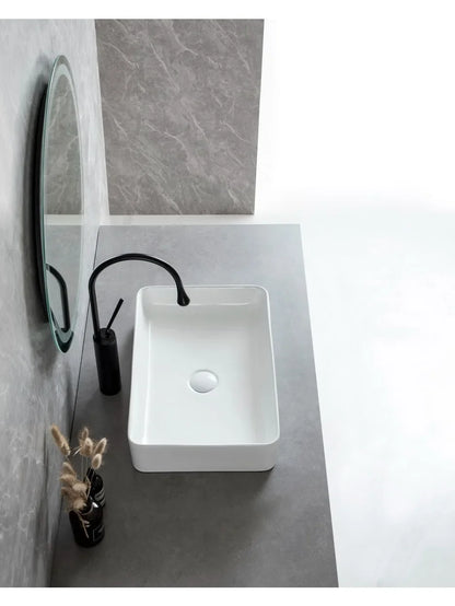 Becken Haushalt Quadratisches Waschbecken Balkon Waschmaschine Linke und Rechte Seite Abfluss Wasser Vertiefung Waschbecken Badezimmer Waschbecken