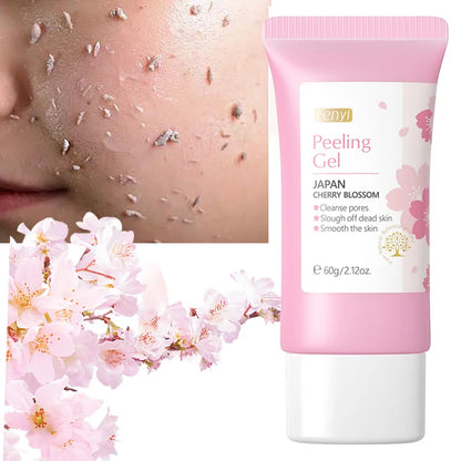 Sakura Face Deep Cleaning Exfoliating Gel Skin Care Whitening Moisturizer Repair Facial Scrub Skin Care 60g.
