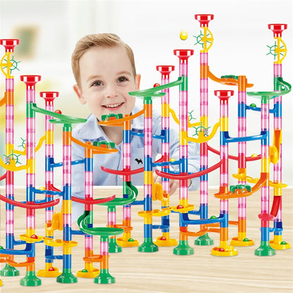 29-142PCS Marble Run Building Blocks Marbles Slide Toys For Children DIY Creativity Constructor Educational Toys Children Gift.