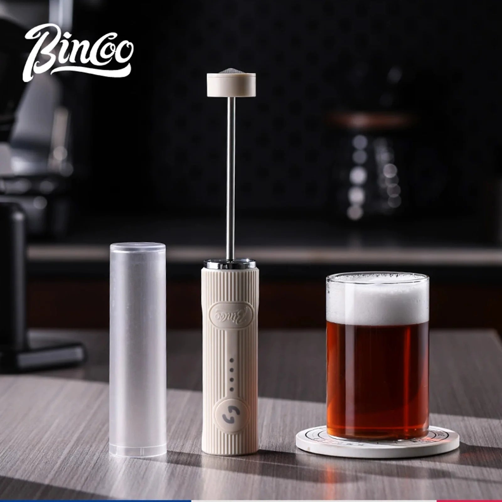 Bincoo New Milk Foamer Coffee Whisk Mixer Electric Blender Egg Beater Mini Frother Handle Stirrer Cappuccino Maker Cooking Tools.