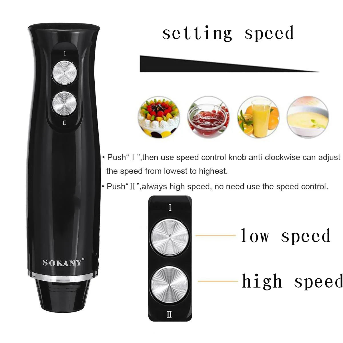 4 in 1 Electric Blender, 304 Stainless Steel Material, Suitable for Kitchen Food, Baby Food..