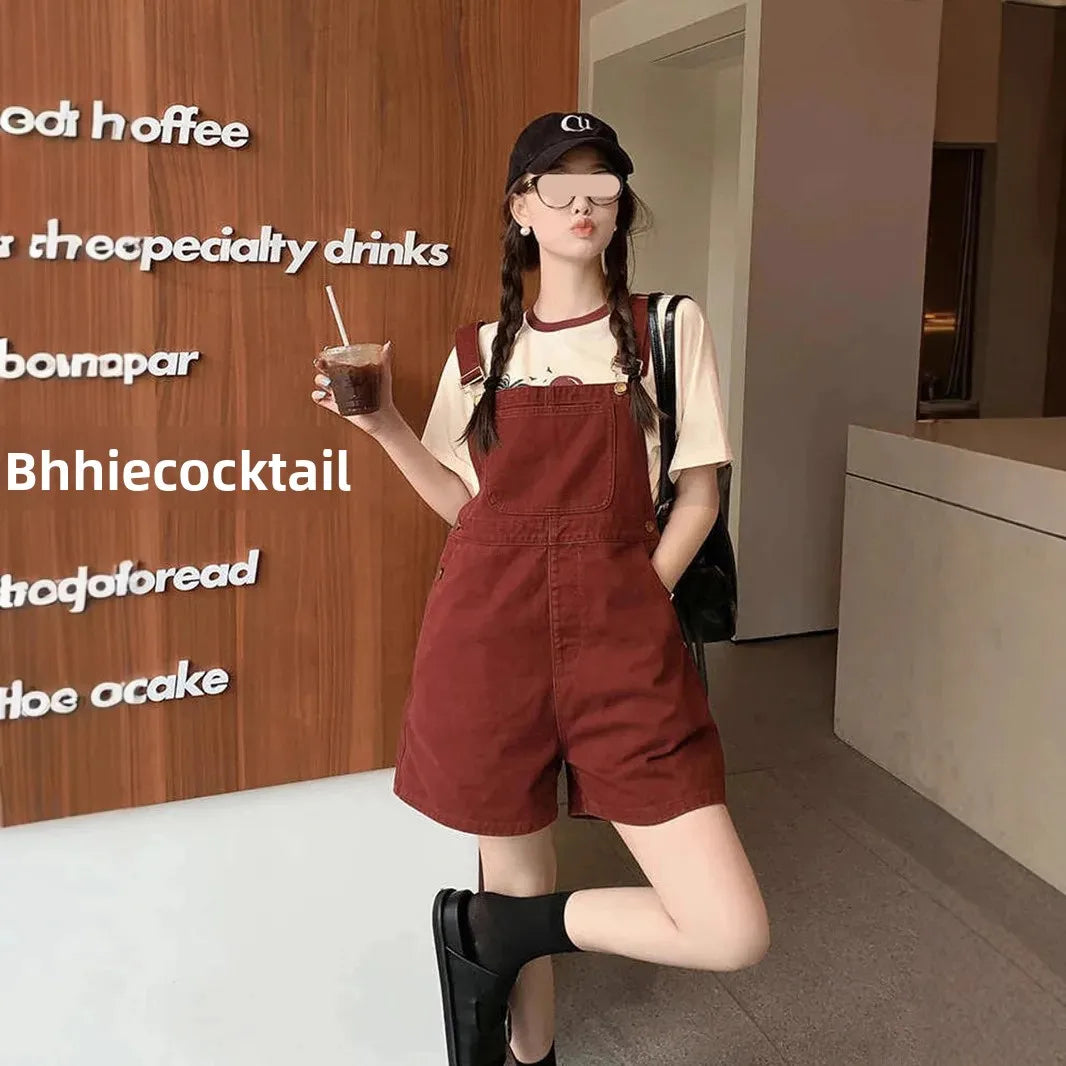 MeiYang Jamsuit Adjustable Shoulder Strap Jumpsuit Long/Short Pants Youthful Spunky One-Piece Overalls Chinese Brand Women's Clo.