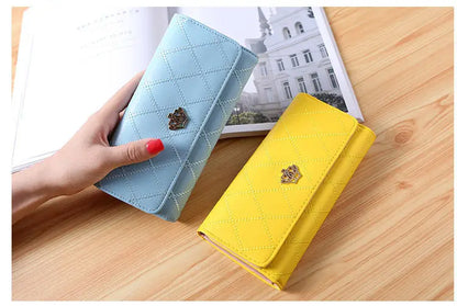 Fashion Zipper Wallets Womens Long Purses Handbags Coin Purse Cards Holder PU Leather Billfold Wallet.