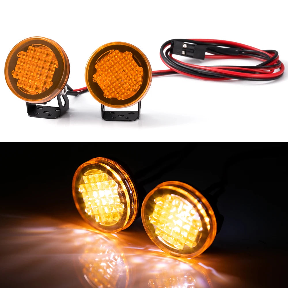 AXSPEED 1Set LED Lights Headlights Spotlight for TRX-4 TRX-6 Axial SCX10 90046 Wraith 1/10 RC Car Decoration Parts Accessories