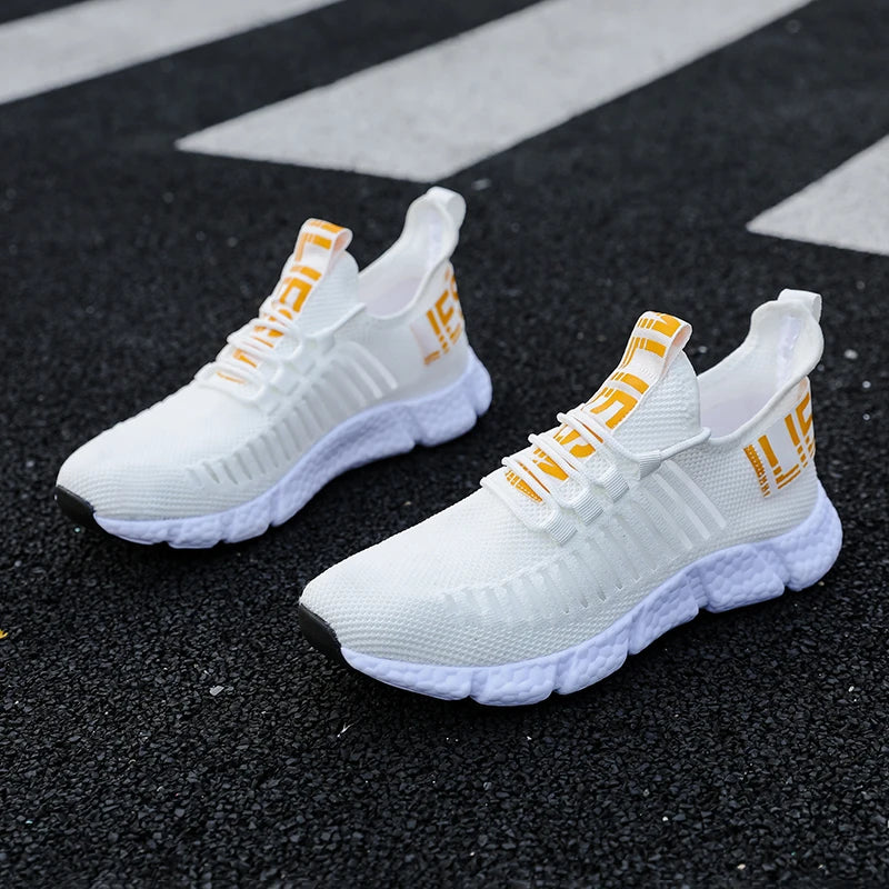 Male Sneakers Summer Men's Trendy Sports Lightweight Casual Running Breathable Mesh Comfortable Tennis Shoes Zapatillas Hombre.