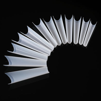 240PCS/Box False Nail Tips Square Straight Extra Long Half Cover Nails Artificial Acrylic False Nail Tips Press On Manicure Tool.