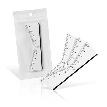 25pcs Disposable Eyebrow Ruler Self-adhesive Sticker Microblading Tattoo Position Mapping Stencils Profession Makeup Tool.