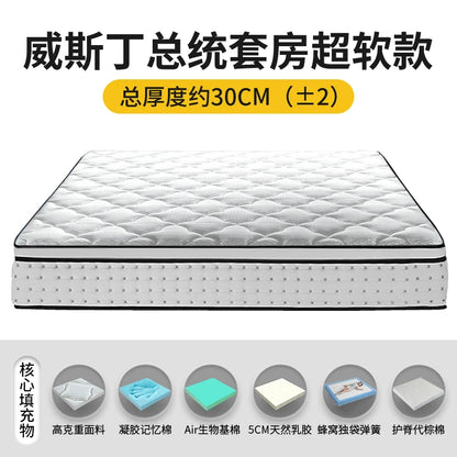 Naturlatex-Matratze 180 x 200 feste Luftmatratze King Double Colchones De Cama Cochao Casal Möbel für Schlafzimmer