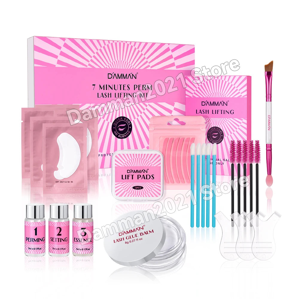 Damman Professional Lash Lifting Kit Eyelash Curling Lifting Set Long Lasting Lash Lift Perm Kit Makeup Tools For Salon Use.
