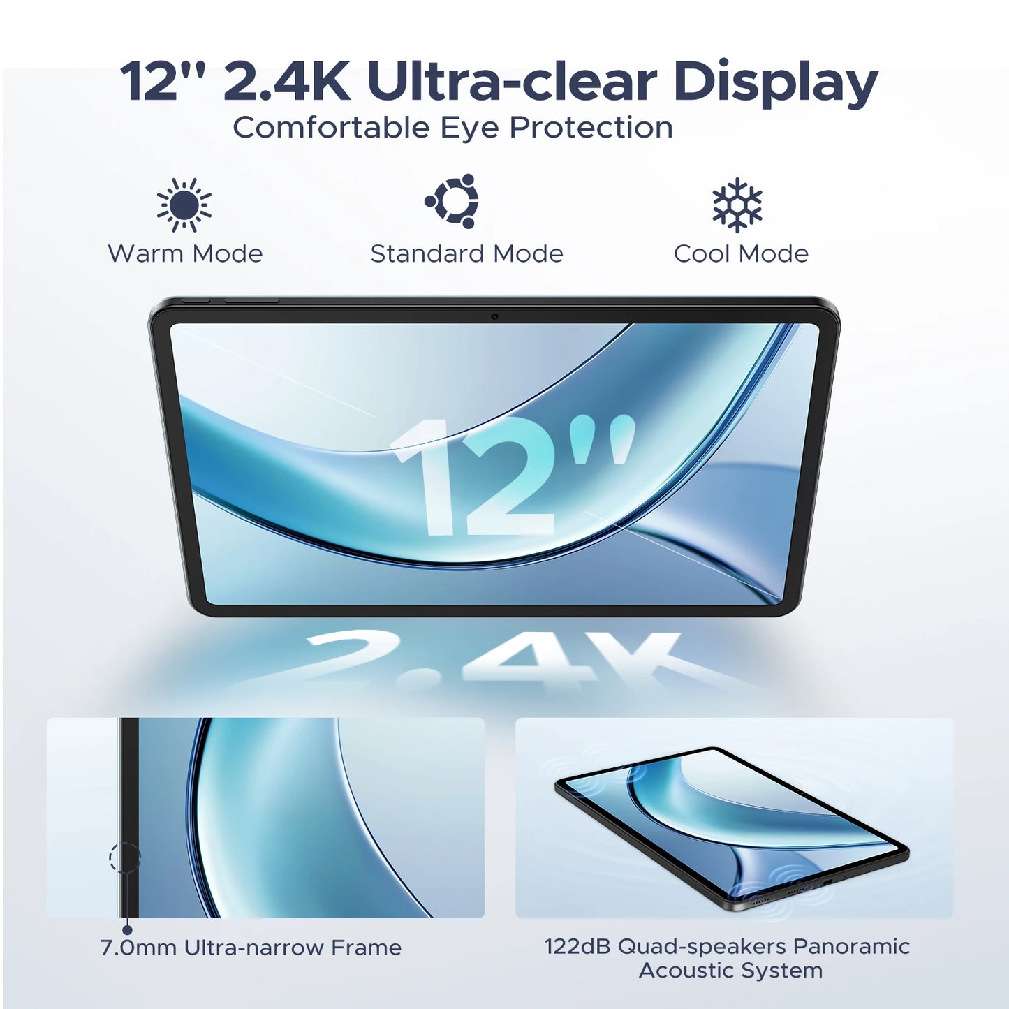 Doogee V Pad 5g 2 in 1 Tablet Pc 12" Dimensity 7050 Android 15 32Gb Ram (8+24) 256Gb Rom 8800Mah Battery Wifi 6 Ultra-Thin 5g Pc.