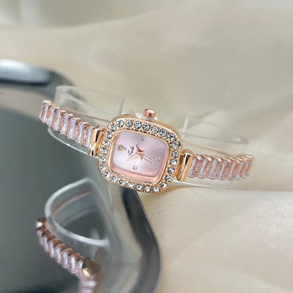 Luxury Women Watches Fashion Diamond Crystal Watches Elegant Quartz Wristwatches for Bracelet Female Wrist Watch Reloj Mujer