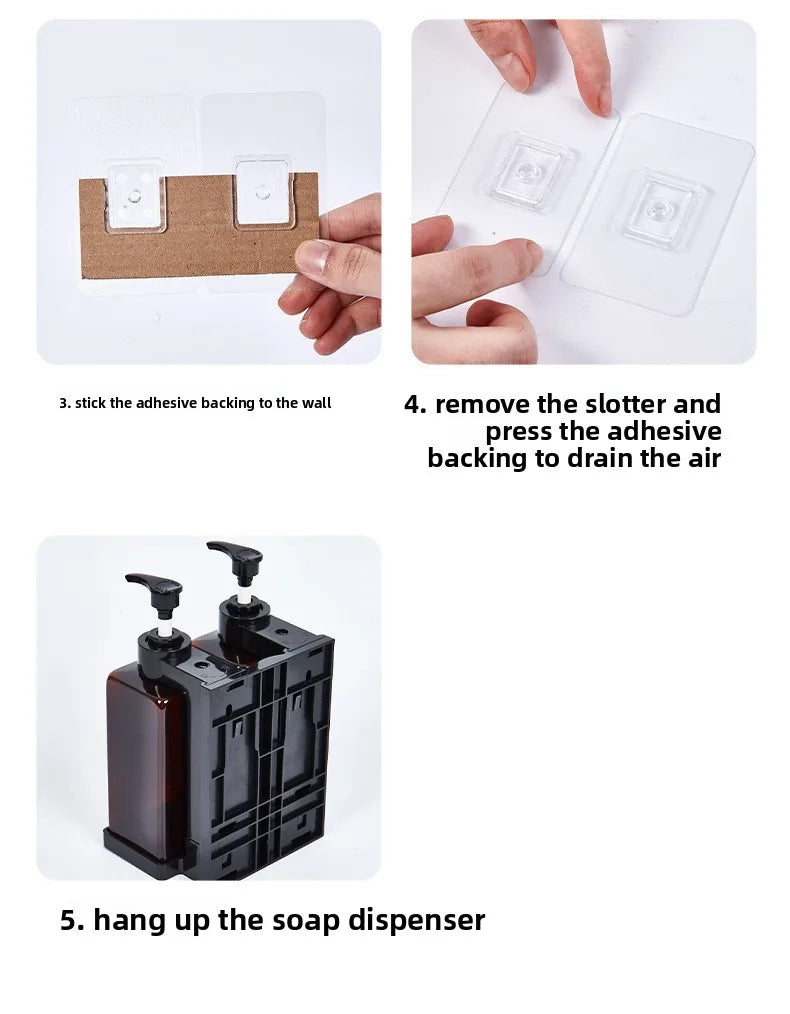 300 ml Hotel-Seifenspender zur Wandmontage, nachfüllbarer Shampoo- und Spülungsspender, für Badezimmerbedarf, Hotelparty