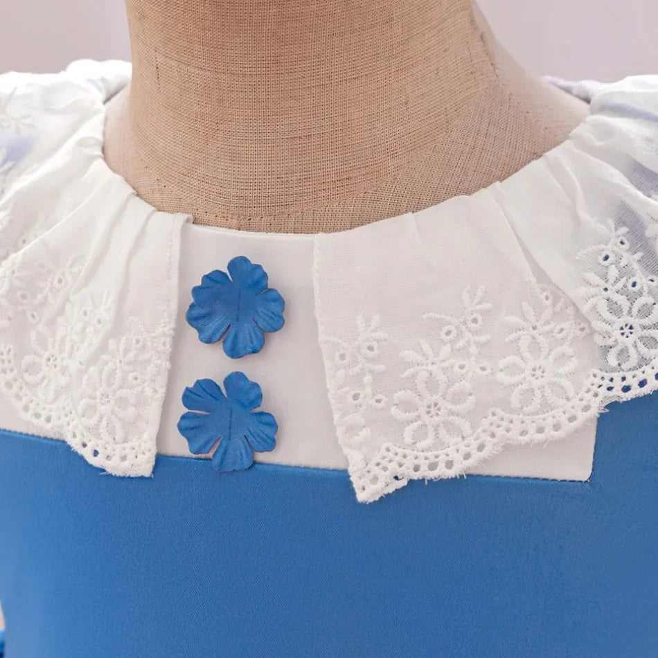 Mascha und Bär Lolita Mädchen Partykleid Barbie Pink Maid 1. Geburtstag Prinzessin Kleider für Kinder Spitze Weihnachtskostüme ASQ03.