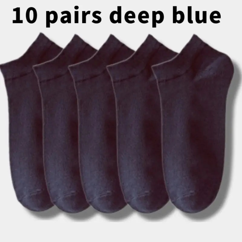 10 Pairs Men's Breathable Mesh Summer Short Socks, Sports Versatile Cotton Socks at Discount Price Sports and Casual Wear