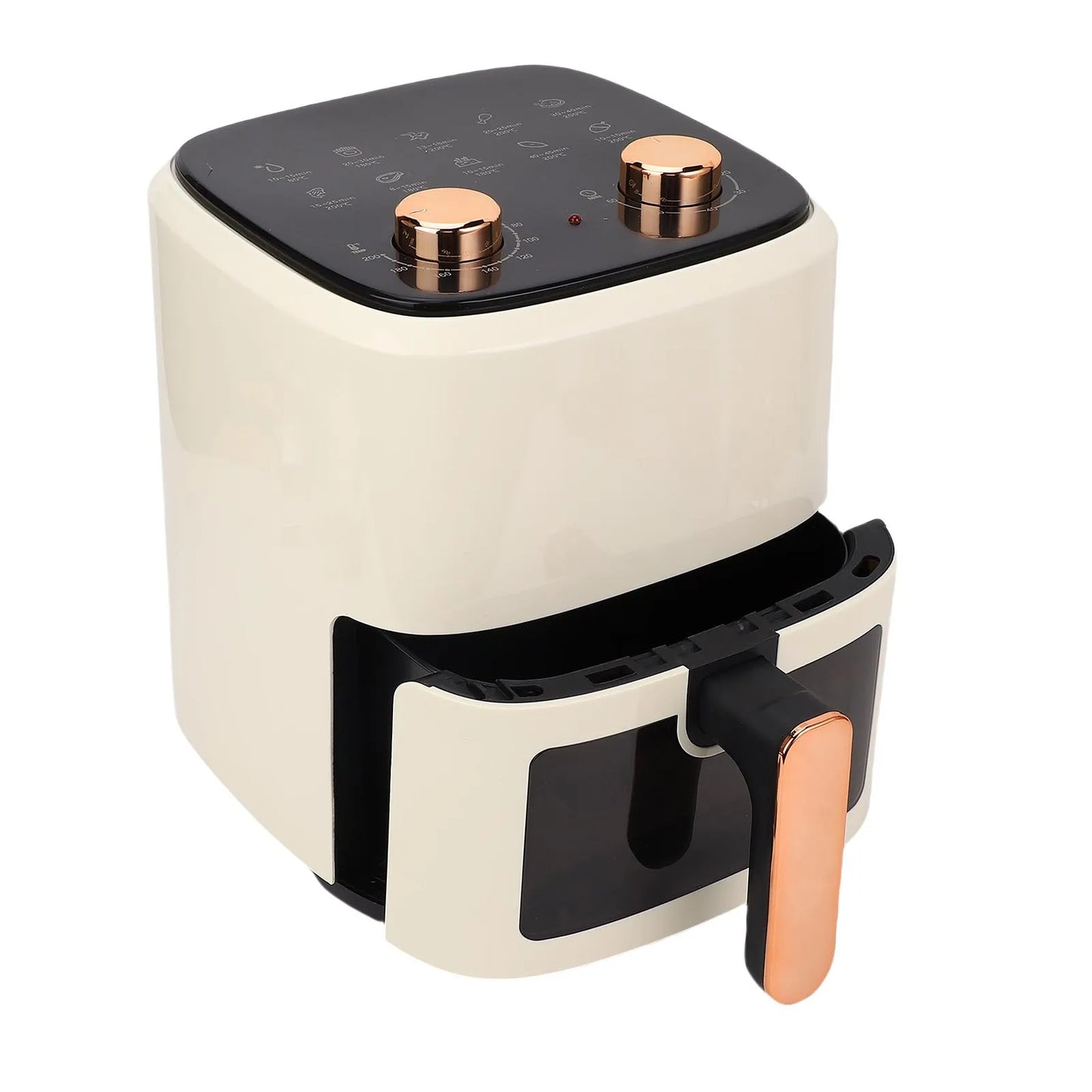 1350W Air Cooker 5.5L Large Capacity Full Automatic Multifunction Oilless Kitchen Fryer for Making Egg Tart Grilled Fish.